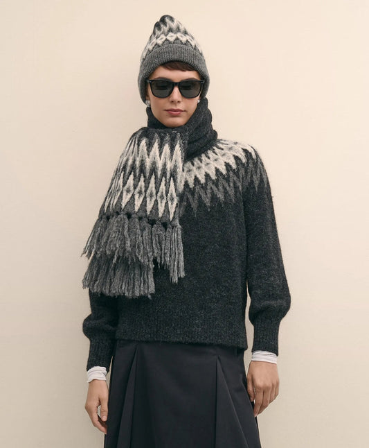 Alpaca-Wool Blend Scarf | Brooks Brothers online shop