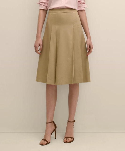 A-Line Wool-Blend Pleated Skirt | Brooks Brothers discount