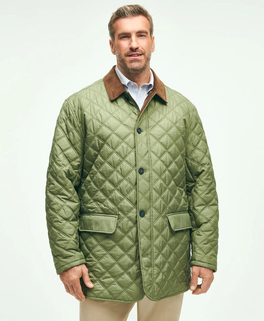 Big & Tall Paddock Diamond Quilted Coat | Brooks Brothers sale
