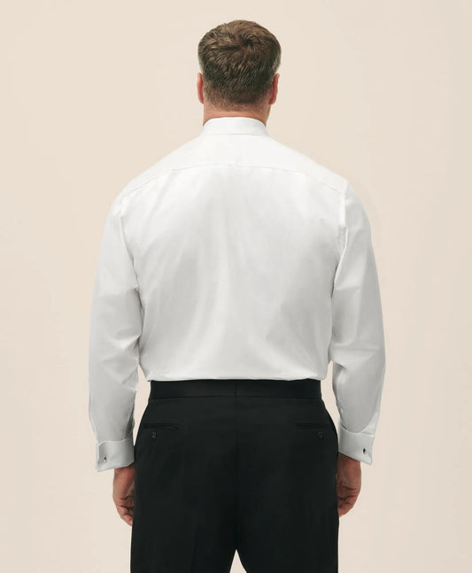 Big & Tall Supima® Cotton Poplin English Collar, 10-Pleat Tuxedo Shirt | Brooks Brothers discount