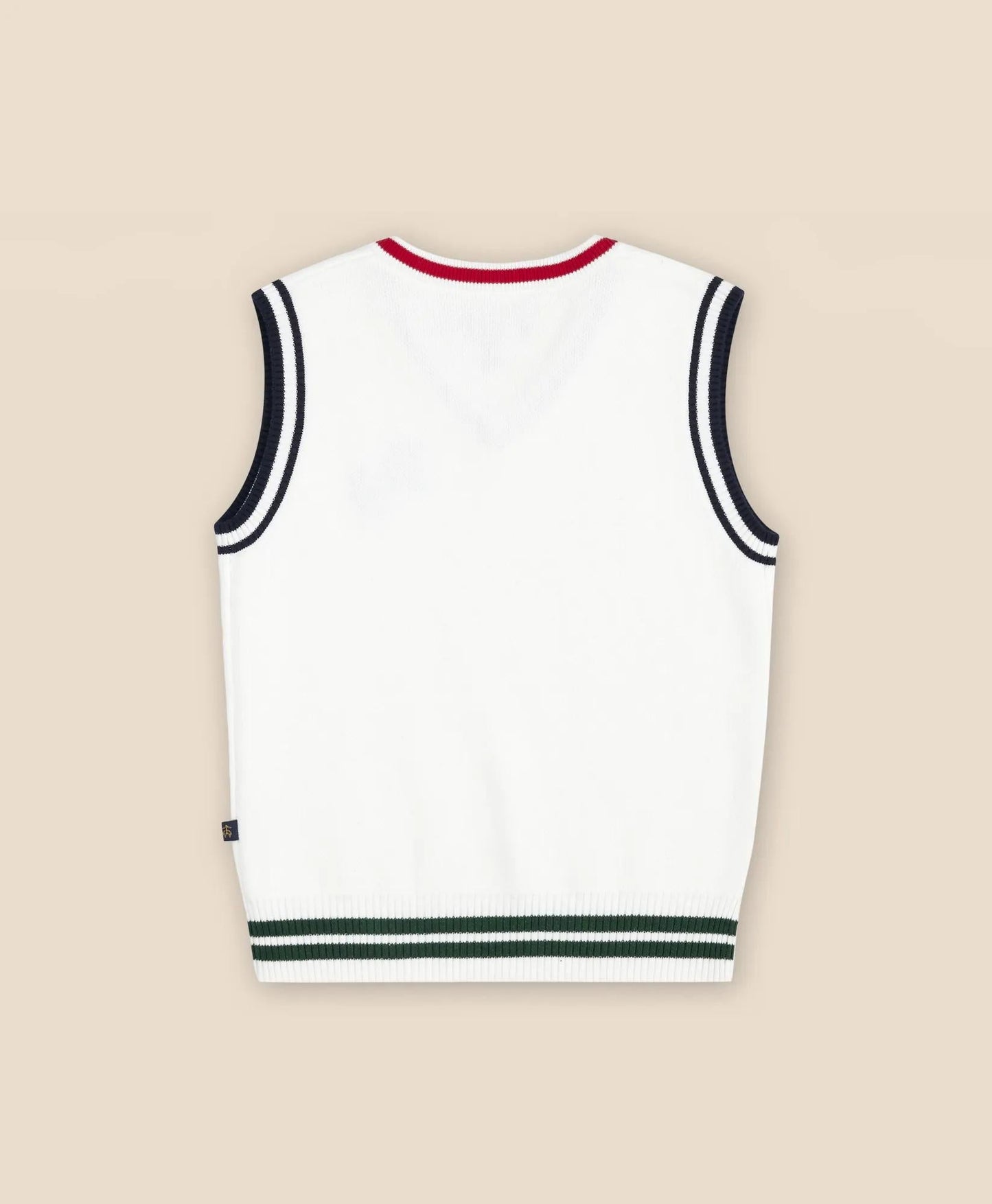 Boys Cotton Jacquard Varsity Sweater Vest | Brooks Brothers online shop