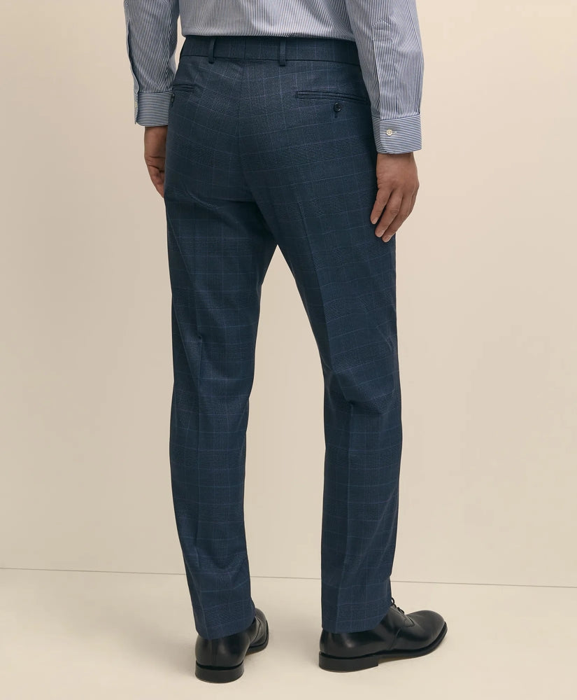 Brooks Brothers Explorer Collection Slim Fit Wool Overcheck Suit Pants | Brooks Brothers sale