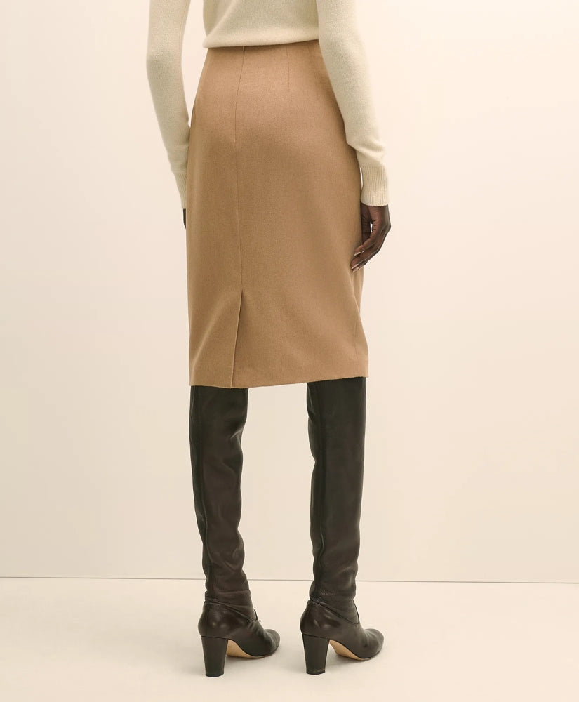 Camel Hair Pencil Skirt | Brooks Brothers for sale
