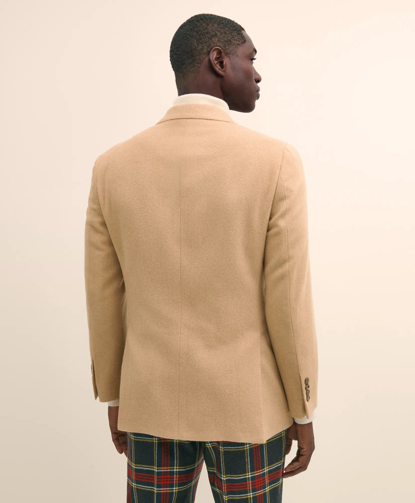 Classic Fit Camel Hair Double-Breasted 1818 Sport Coat | Brooks Brothers online shop