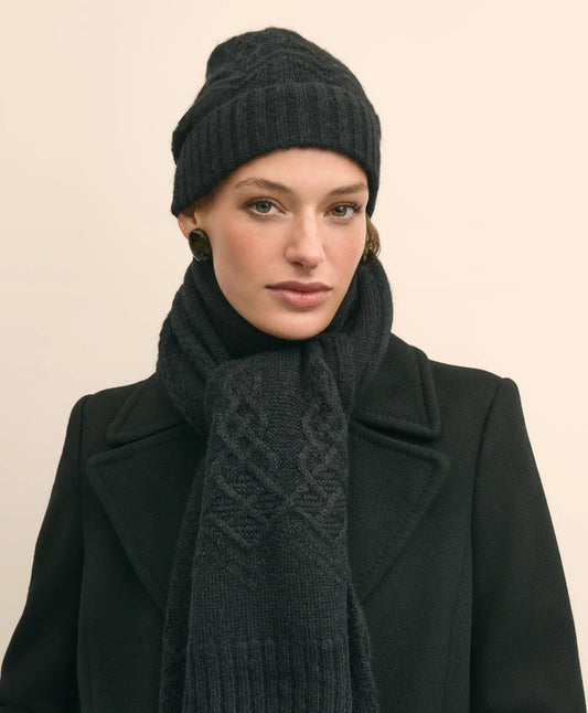Cotton-Alpaca-Wool Blend Hat & Scarf Boxed Set | Brooks Brothers sale