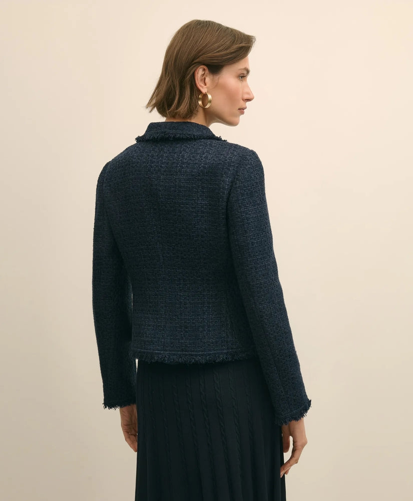 Fringed Boucle Jacket | Brooks Brothers on sale