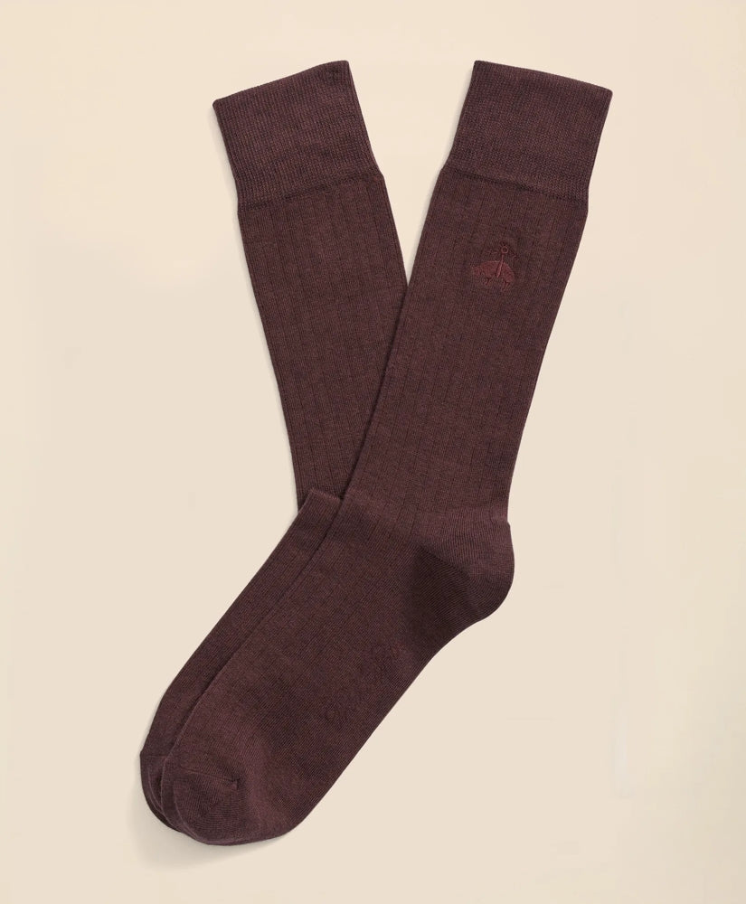 Cotton Blend Ribbed Socks | Brooks Brothers online shop - US 4783