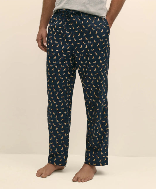 Cotton Broadcloth Frisbee Dog Lounge Pants | Brooks Brothers online