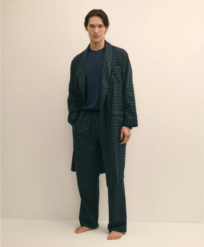 Cotton Flannel Plaid Lounge Pants | Brooks Brothers on sale - US 2127