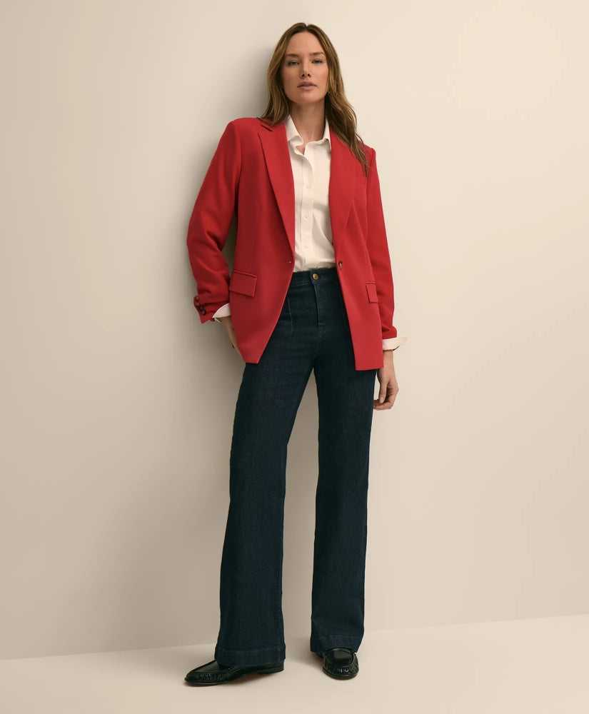 Crepe Relaxed-Fit Jacket | Brooks Brothers for sale