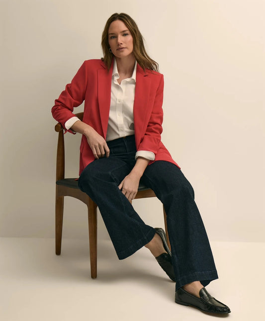 Crepe Relaxed-Fit Jacket | Brooks Brothers for sale