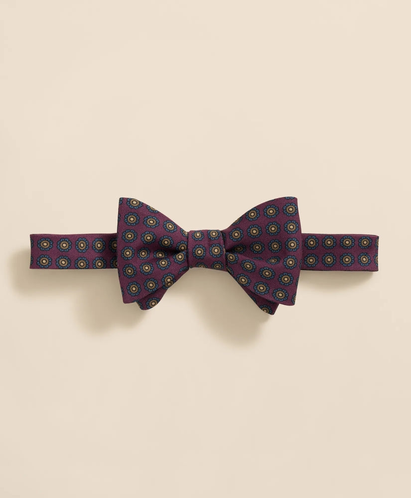 Floral Motif Silk Bow Tie | Brooks Brothers discount - US 2217