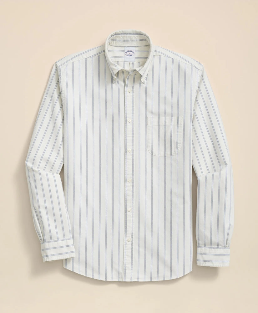 Friday Shirt, Oxford Ribbon Stripe | Brooks Brothers online shop - US 1494