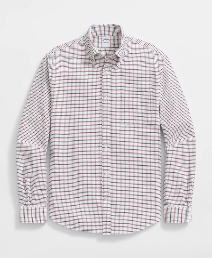 Friday Shirt, Oxford Tattersall | Brooks Brothers sale - US 8094