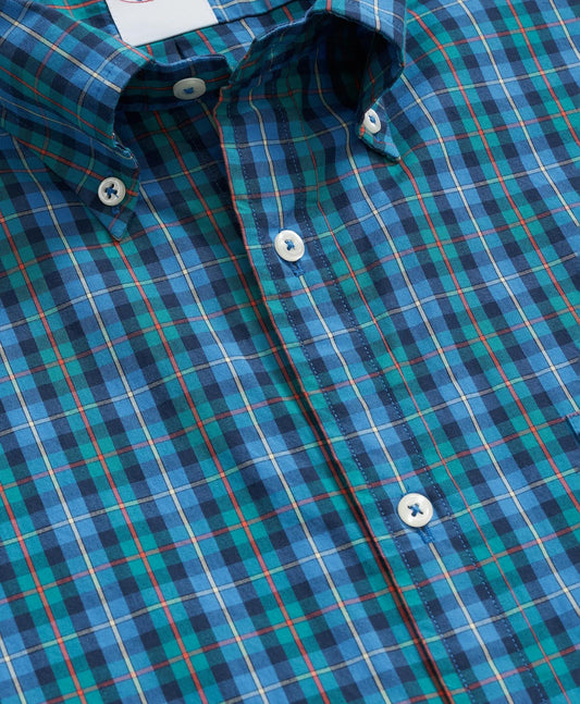 Friday Shirt, Poplin Short-Sleeve Tartan | Brooks Brothers discount