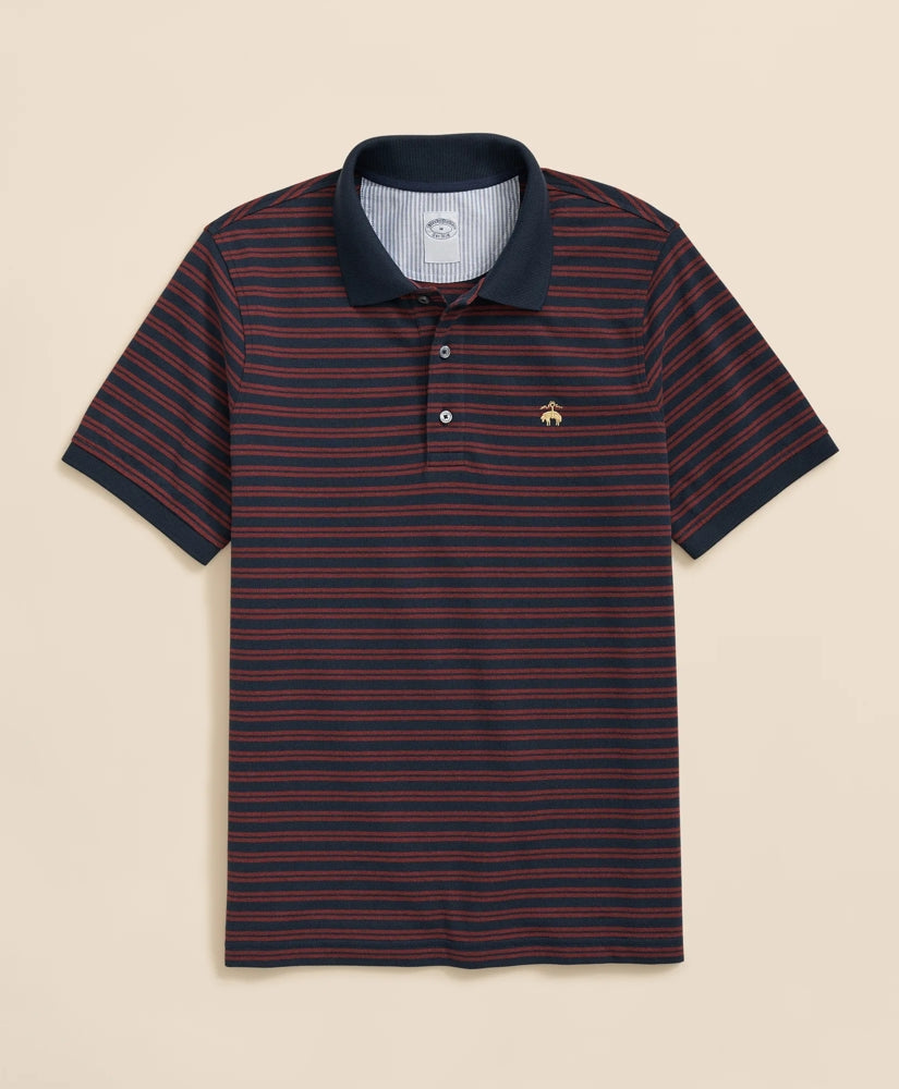 Golden Fleece® Stretch Supima® Cotton Striped Polo Shirt | Brooks Brothers discount - US 7125