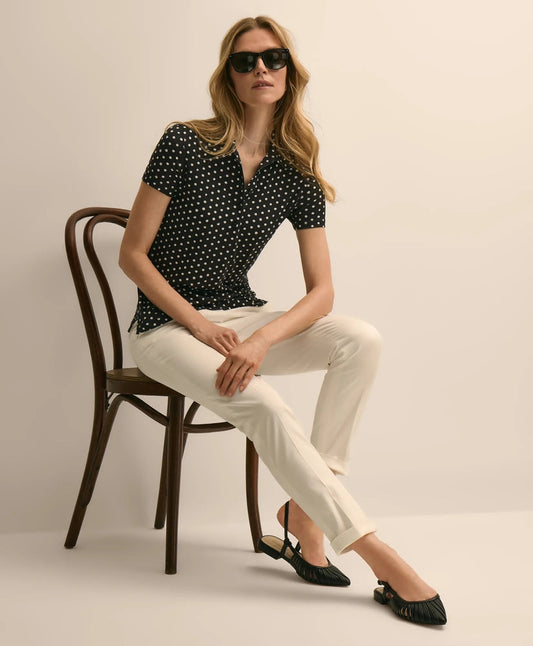 Jersey Dot-Print Polo Shirt | Brooks Brothers online