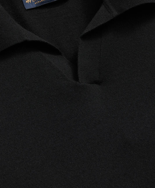 Lightweight Luxe All-Season Sweater, Johnny Collar | Brooks Brothers online