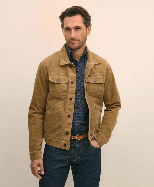 Medium Wale Corduroy Trucker Jacket | Brooks Brothers online