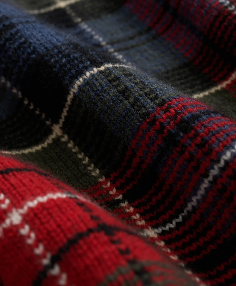 Merino Wool Archive Plaid Intarsia Sweater | Brooks Brothers online shop