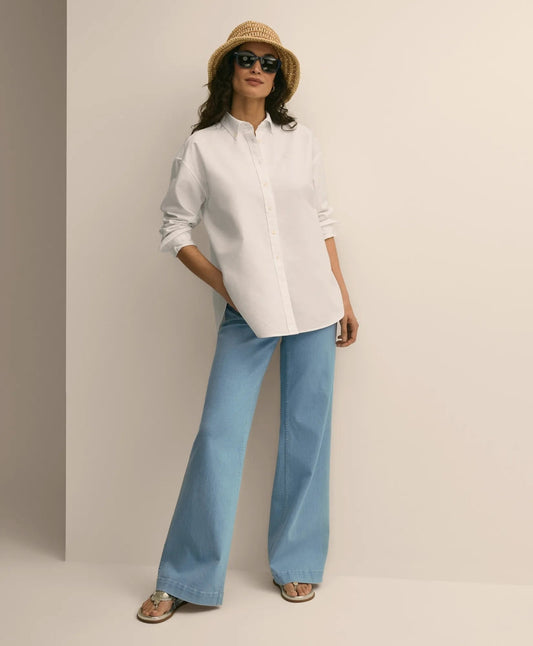 Oversized Cotton Oxford Shirt | Brooks Brothers online