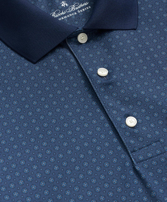 Performance Series Foulard Print Polo Shirt | Brooks Brothers online shop