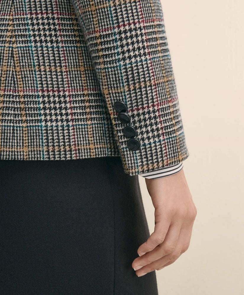 Plaid Shetland Wool Riding Jacket | Brooks Brothers online