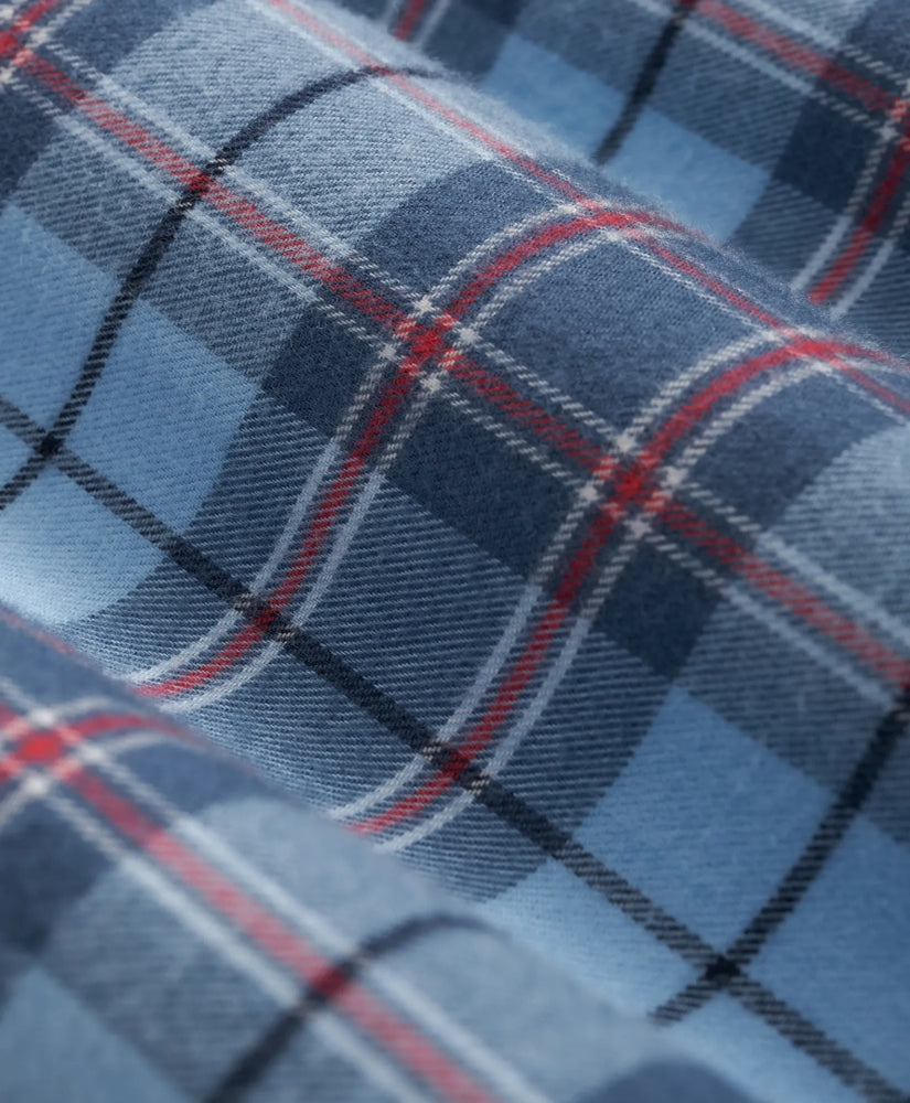 Portuguese Flannel Polo Button Down Collar, Plaid Shirt | Brooks Brothers on sale