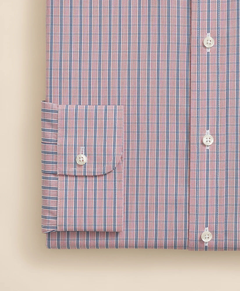 Pure Supima® Cotton Regular-Finish Ainsley Collar, Ground Check Dress Shirt | Brooks Brothers sale