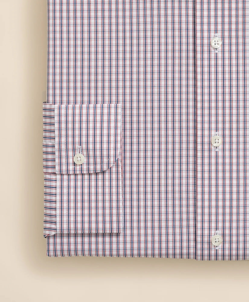Pure Supima® Cotton Regular-Finish English Spread Collar, Micro Check Dress Shirt | Brooks Brothers online