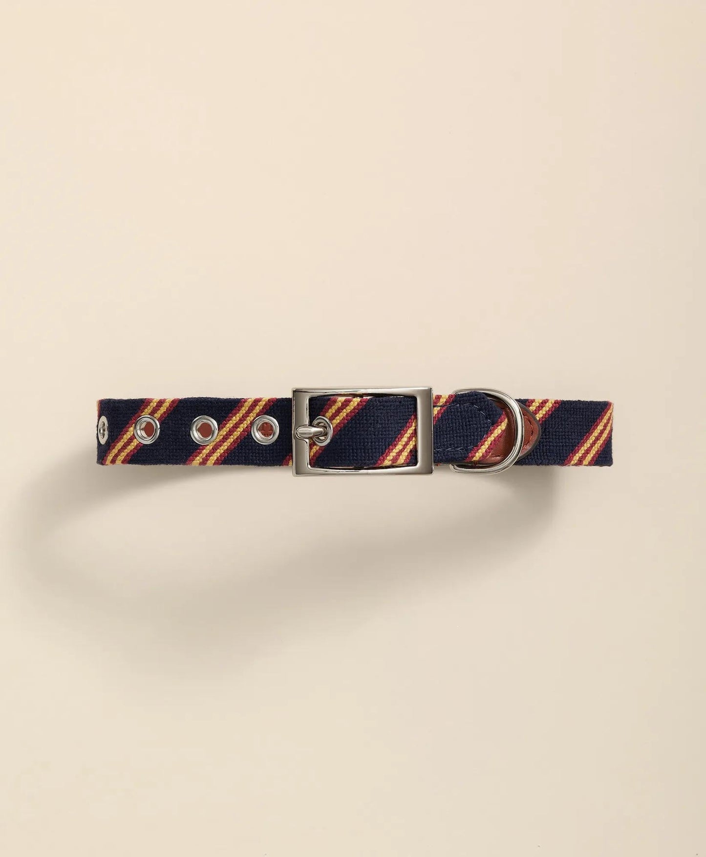 Smathers & Branson Needlepoint Rep Stripe Dog Collar | Brooks Brothers cheap
