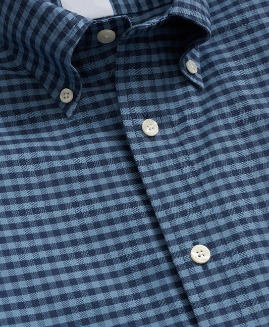 Stretch Cotton Non-Iron Oxford Polo Button Down Collar, Gingham Shirt | Brooks Brothers online
