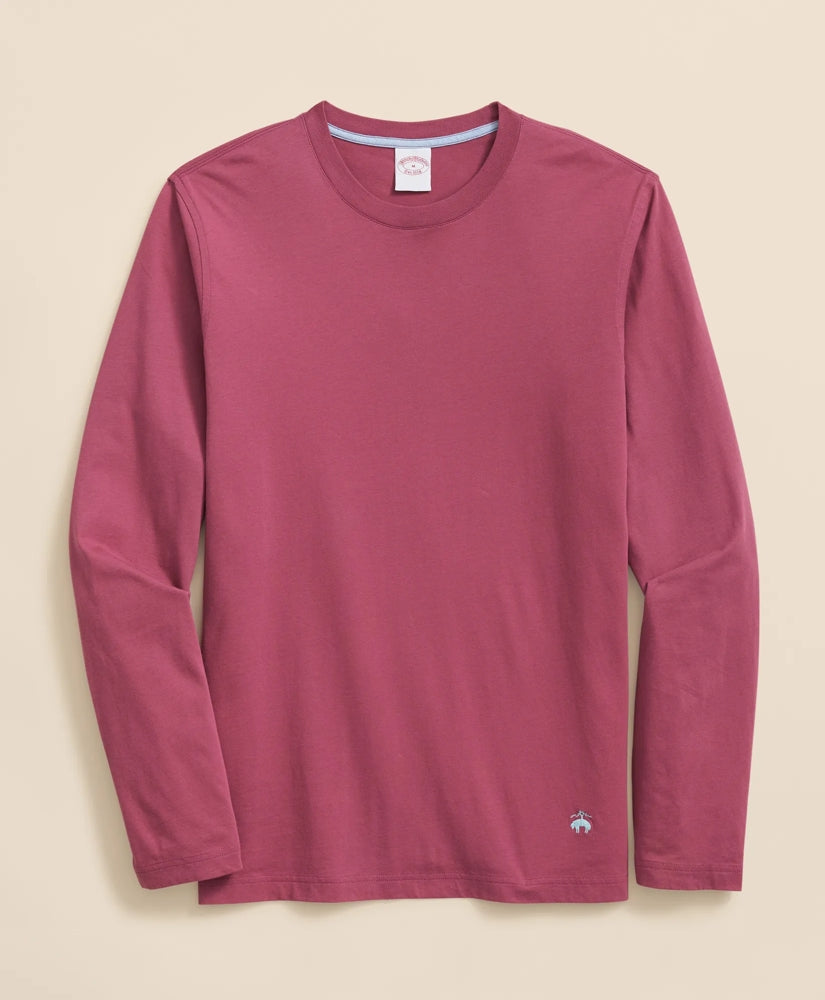 Supima® Cotton Long-Sleeve Logo T-Shirt | Brooks Brothers cheap - US 9565