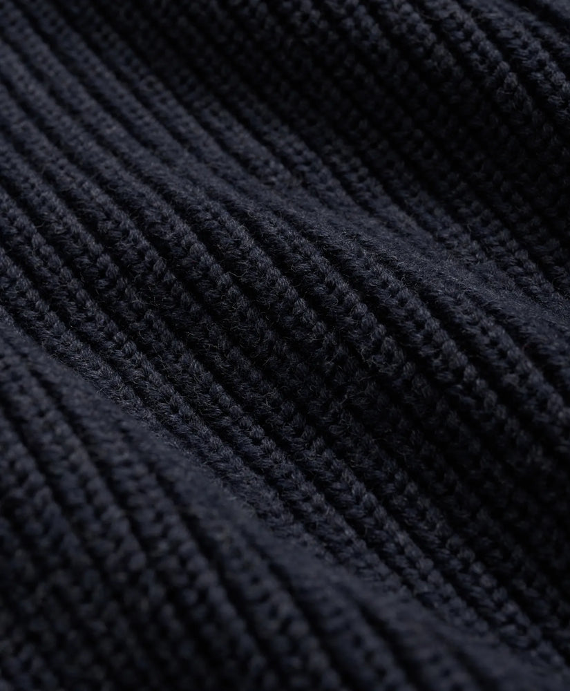 Supima® Cotton Ribbed Mock Neck Cardigan | Brooks Brothers online