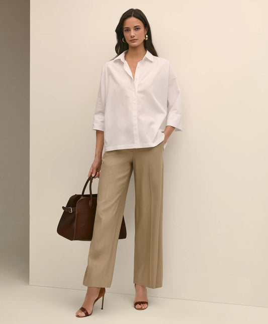 Supima® Cotton Relaxed Dolman-Sleeve Shirt | Brooks Brothers discount