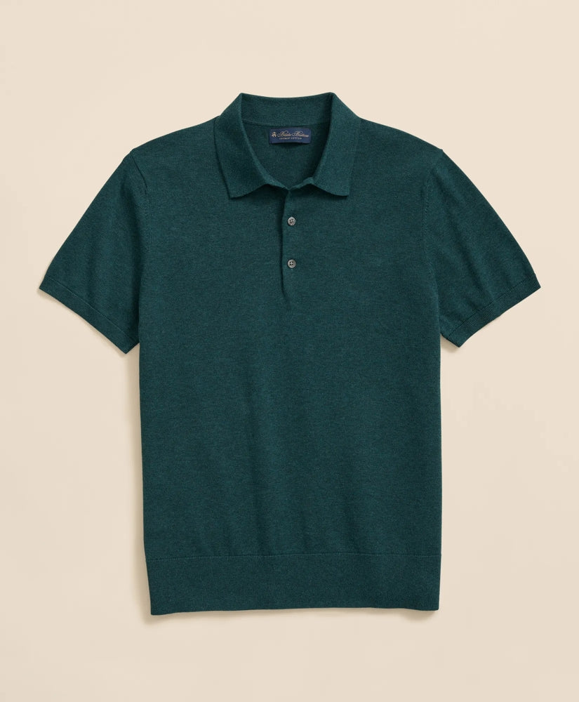 Supima® Cotton Short-Sleeve Polo Sweater | Brooks Brothers cheap - US 3462