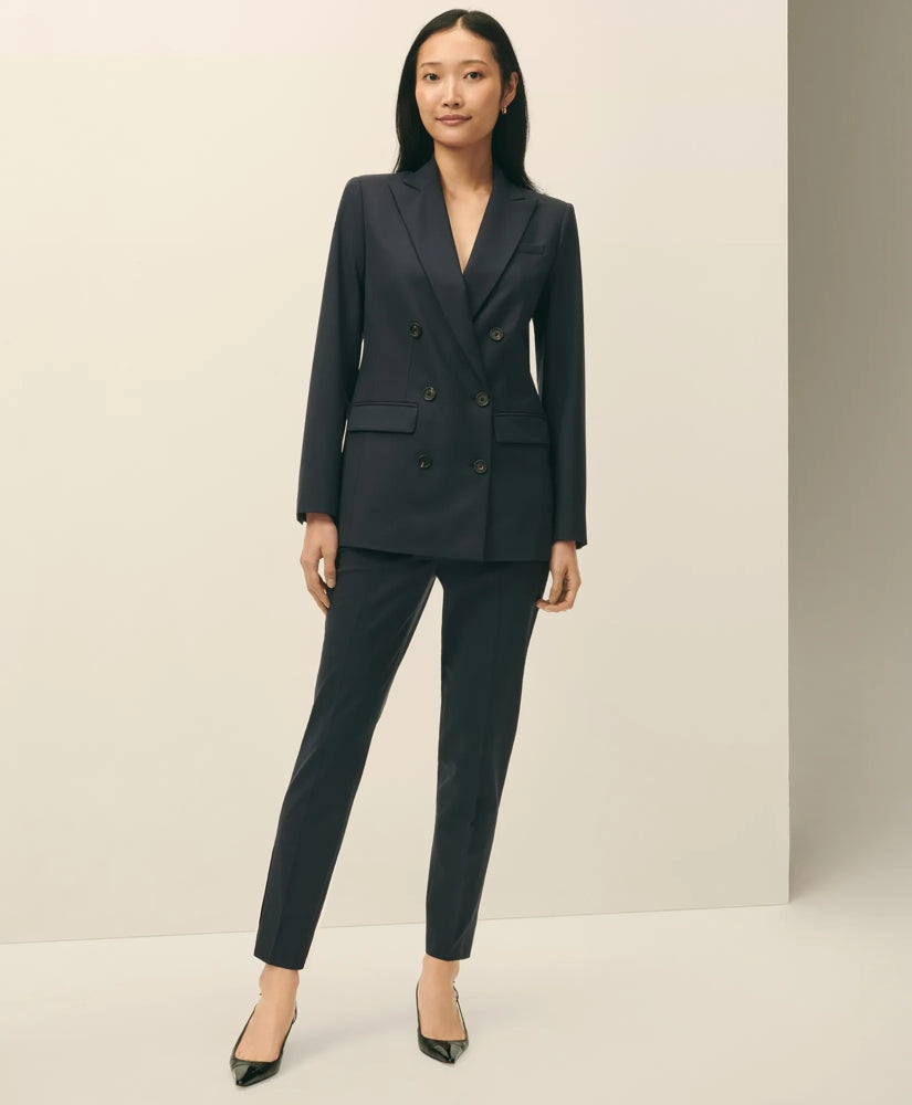 The Essentials Double-Breasted Peak Lapel Jacket in Wool Blend | Brooks Brothers online - US 8827