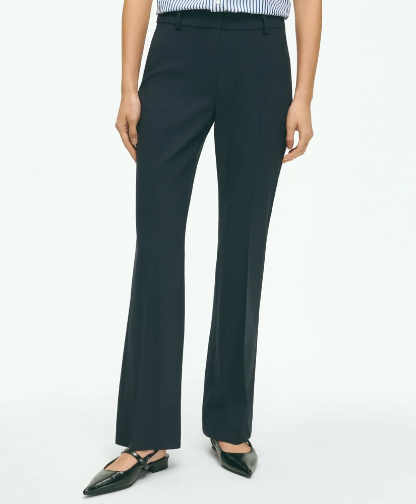 The Essentials Brooks Brothers Stretch Wool Flare Leg Trousers | Brooks Brothers sale - US 7413