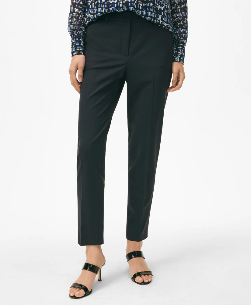 The Essentials Brooks Brothers Stretch Wool Slim Crop Pants | Brooks Brothers cheap - US 4373