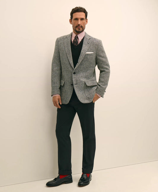 No. 1 Sack Sport Coat in Harris Tweed | Brooks Brothers on sale