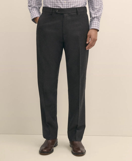 Traditional Fit Wool Flannel Dress Pants | Brooks Brothers discount