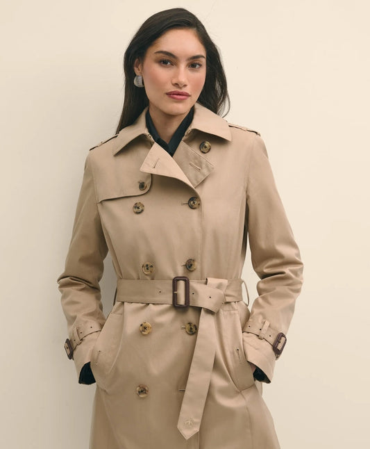 Water Repellent Trench Coat With Zip-Out Lining | Brooks Brothers discount