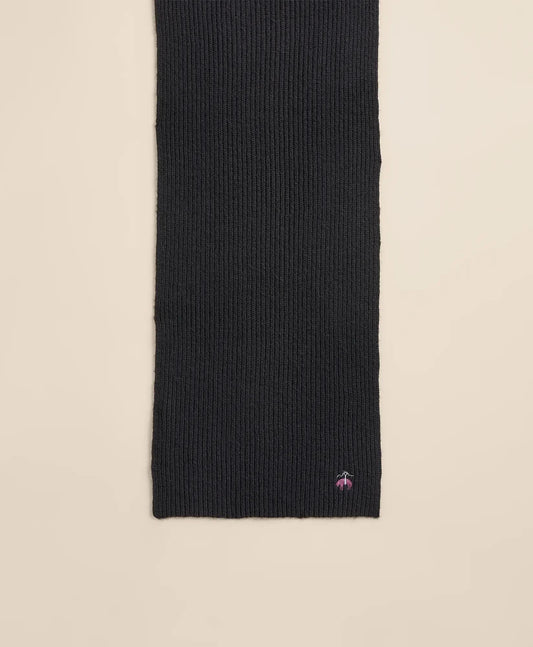 Wool-Cashmere Blend Ribbed Scarf | Brooks Brothers online