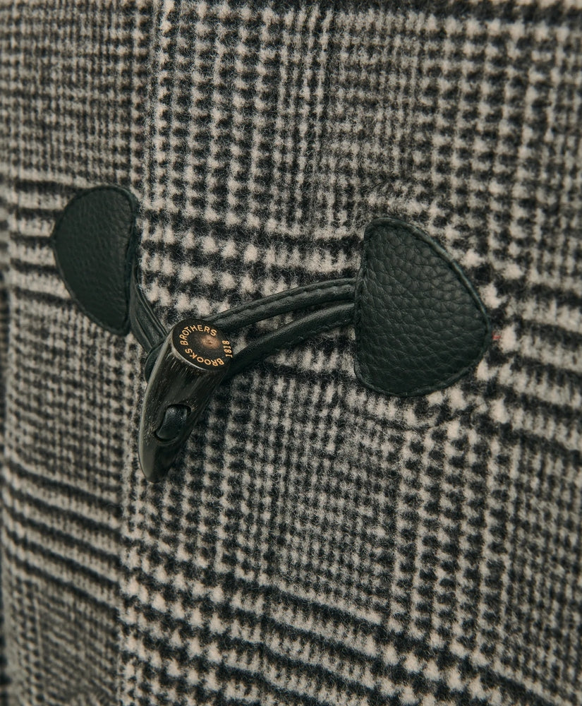 Wool Glen Plaid Duffle Coat | Brooks Brothers online