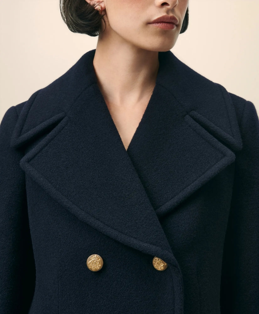 Wool Officer Coat | Brooks Brothers online shop