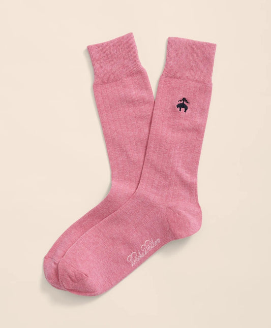 Cotton Blend Ribbed Socks with Embroidered Golden Fleece® | Brooks Brothers for sale - US 2520