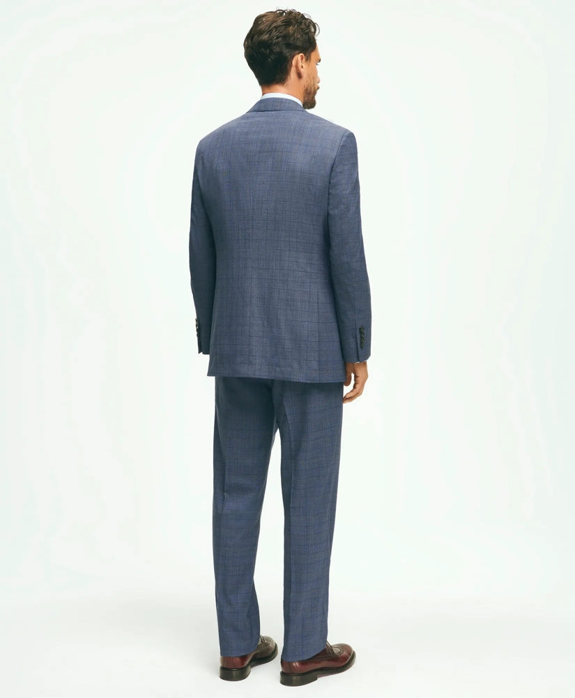 Traditional Fit Wool Checked 1818 Suit | Brooks Brothers cheap
