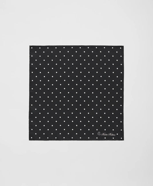 Small Dot Silk Pocket Square | Brooks Brothers online shop