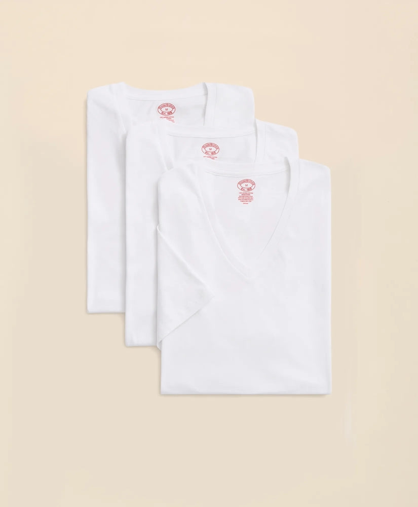 Supima® Cotton V-Neck Undershirt-3 Pack | Brooks Brothers sale - US 4696