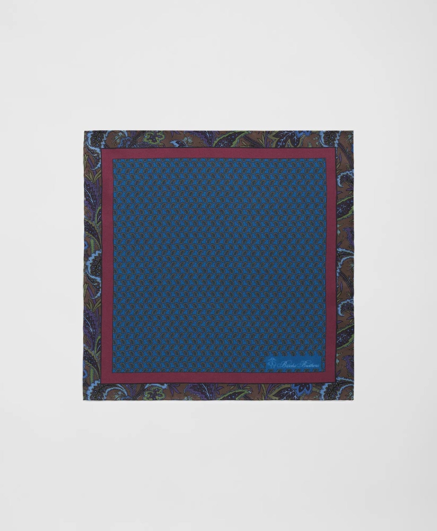 Paisley Border Silk Pocket Square | Brooks Brothers on sale